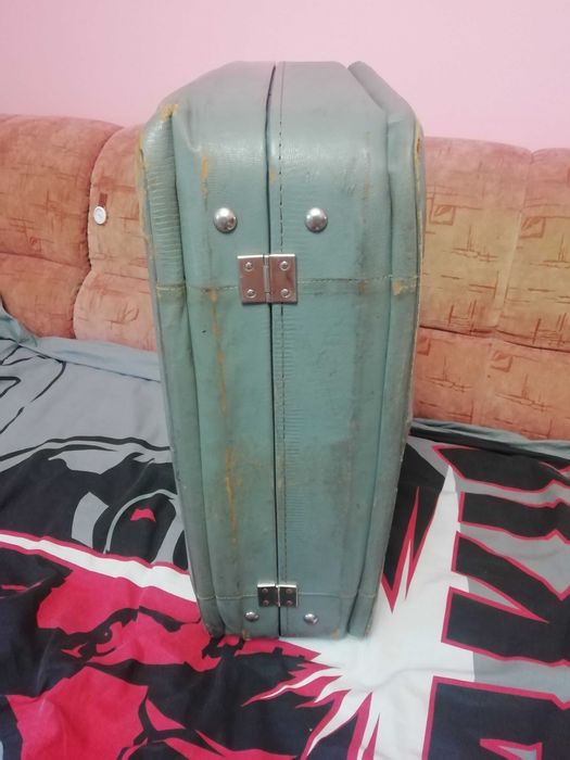 Антикварний шкіряний дорожний чемодан ГДР