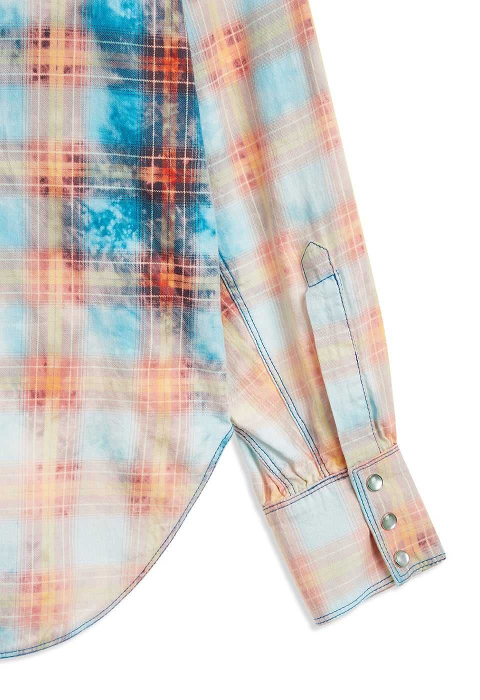Сорочка Open YY Faded Check Pocket Shirt Blue