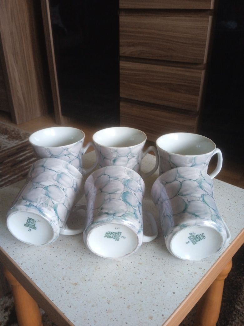 Markowy stary sygnowany serwis do kawy z porcelany - Włocławek.