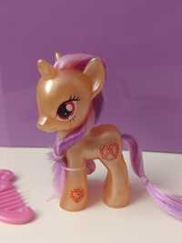 Unikat MLP Pretzel perłowa G4 Hasbro brushables Pearlized