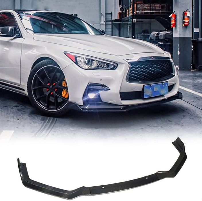 Сплиттер бампера Infiniti Q50 Sport диффузор зеркала спойлер сплiтер