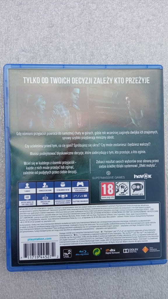 Gra Until Dawn PS4 PS5