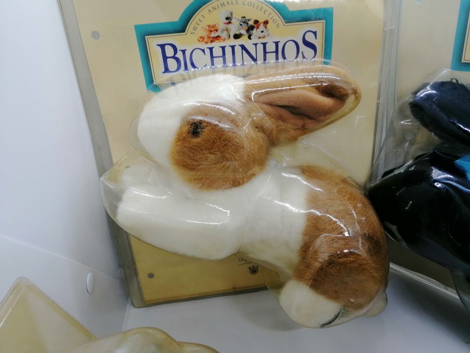 5 peluches vintage da coleção os bichinhos  embalados novos