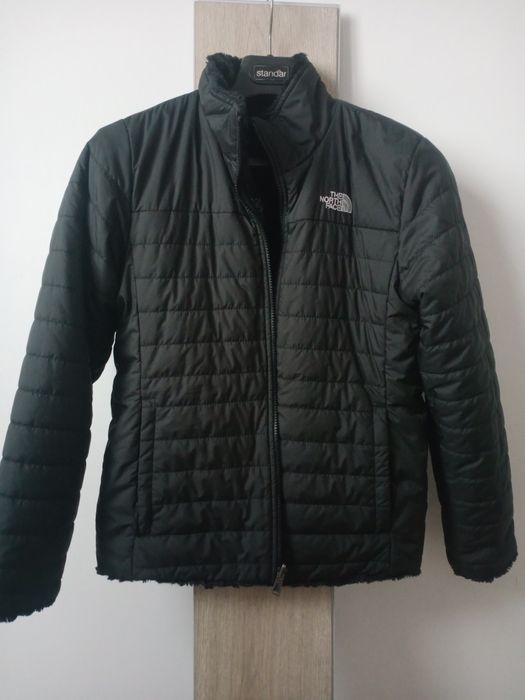 Kurtka damska ocieplana dwustronna futerko The North Face rozm. M