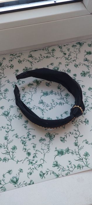 Opaska do włosów damska czarna