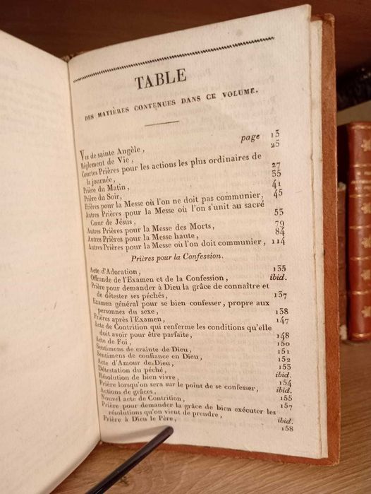 Stara Książka 1831 Modlitewnik do Użytku Urszulanek - Łacina