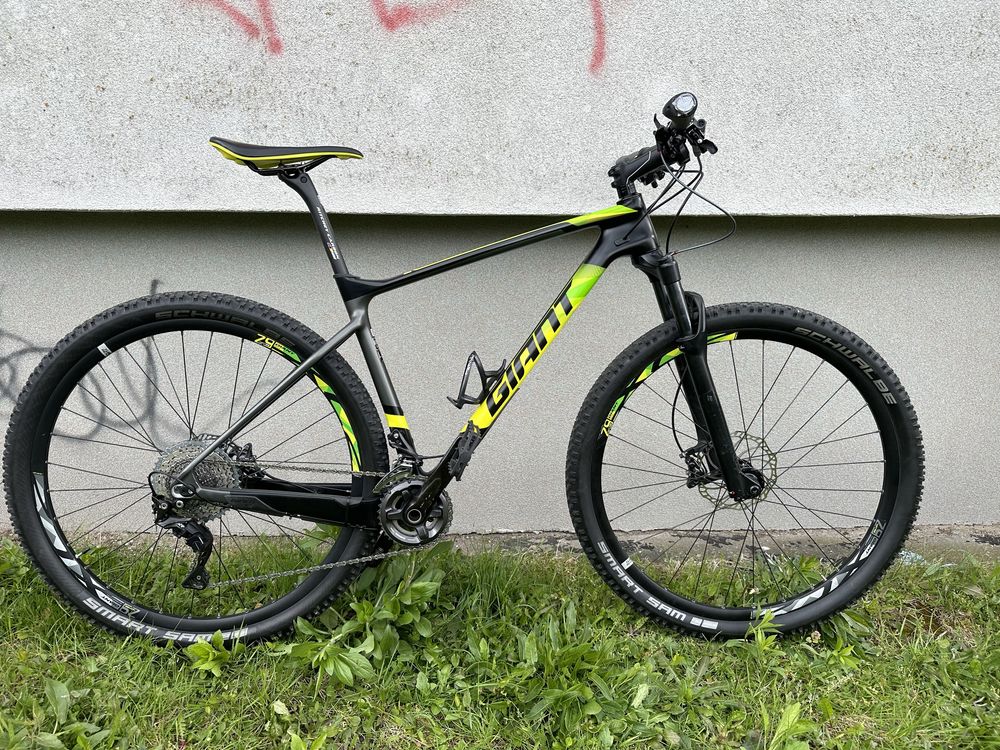 Rower męski Giant xtc advanced 1.5 carbon MTB 29, L, Rockshox, XT 2x11