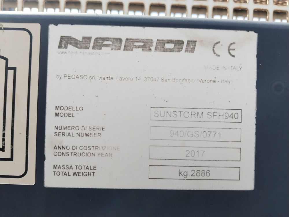 Жатка соняшникова Nardi sunstorm SFH 940