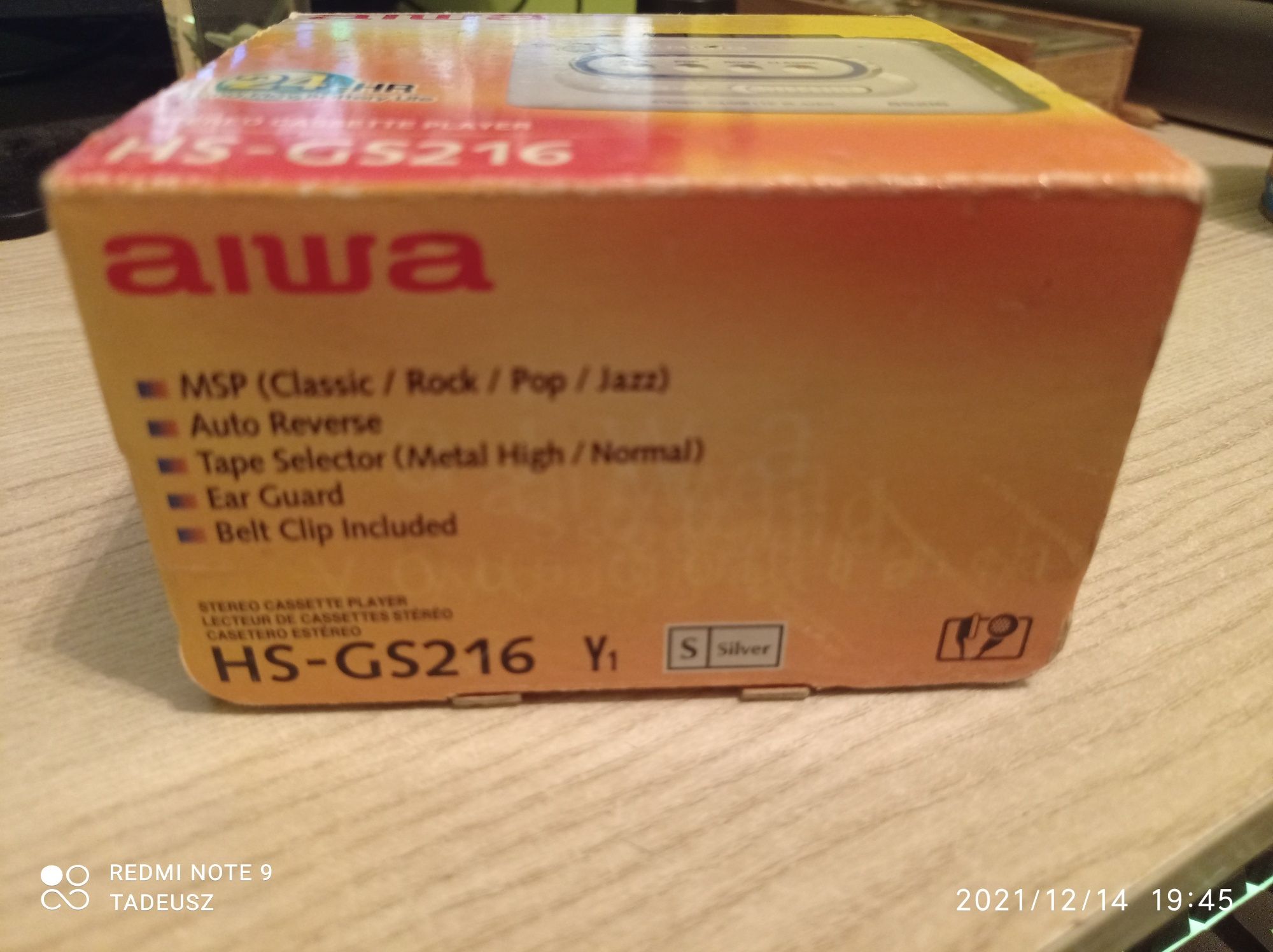 Walkman Aiwa HS-GS216
