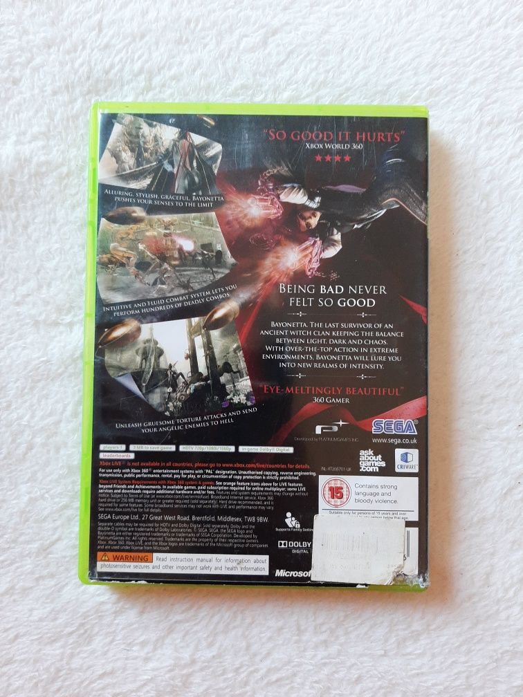 Bayonetta EDGE legendarny 10/10 gra na konsole Xbox 360 Xbox360