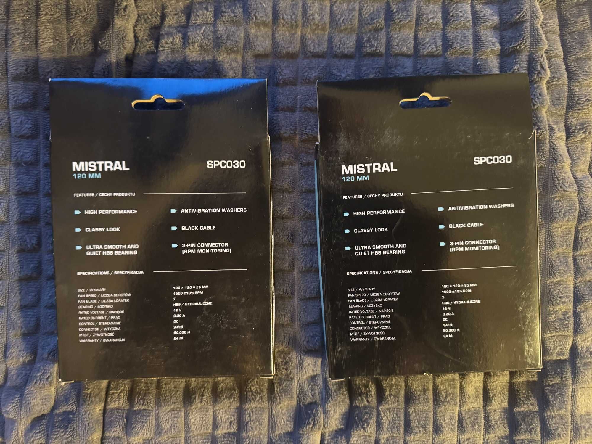 SilentiumPC Mistral 120mm wentylatory Chłodzenie używane