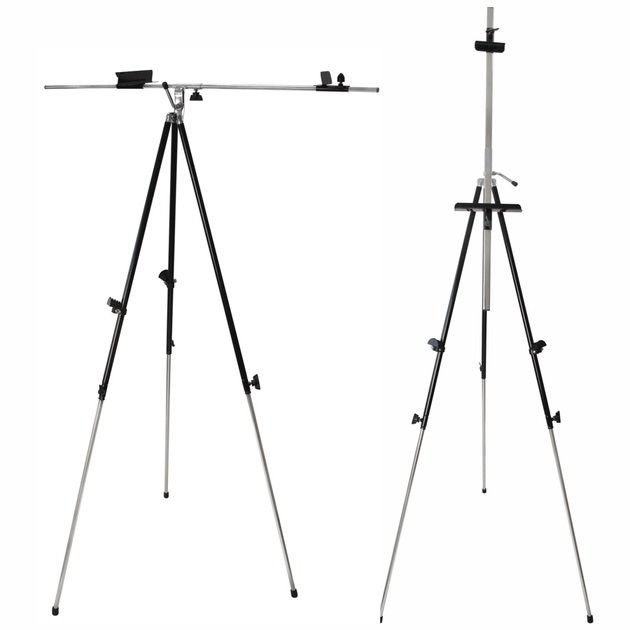 Мольберт-тренога DKART & CRAFT 92х92х203 см чорний + чохол з ремінцем