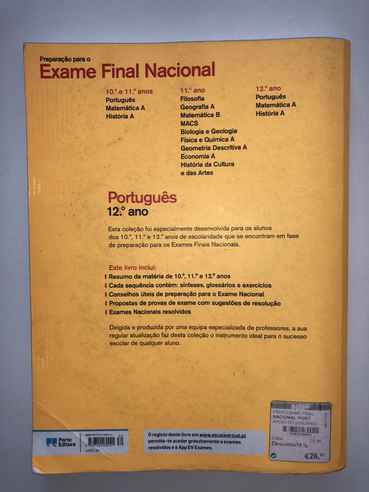Livro de Exames Português 12.º ano