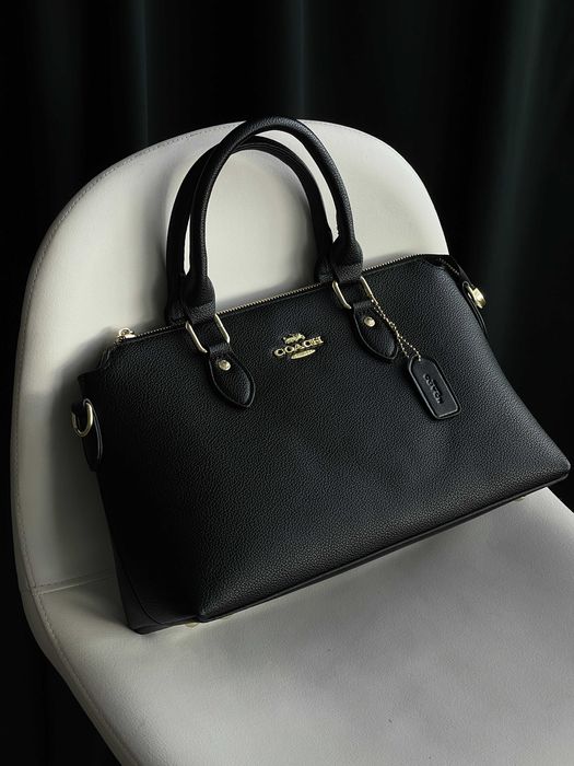 Женская сумка Coach Georgia черный  через плечо Коуч