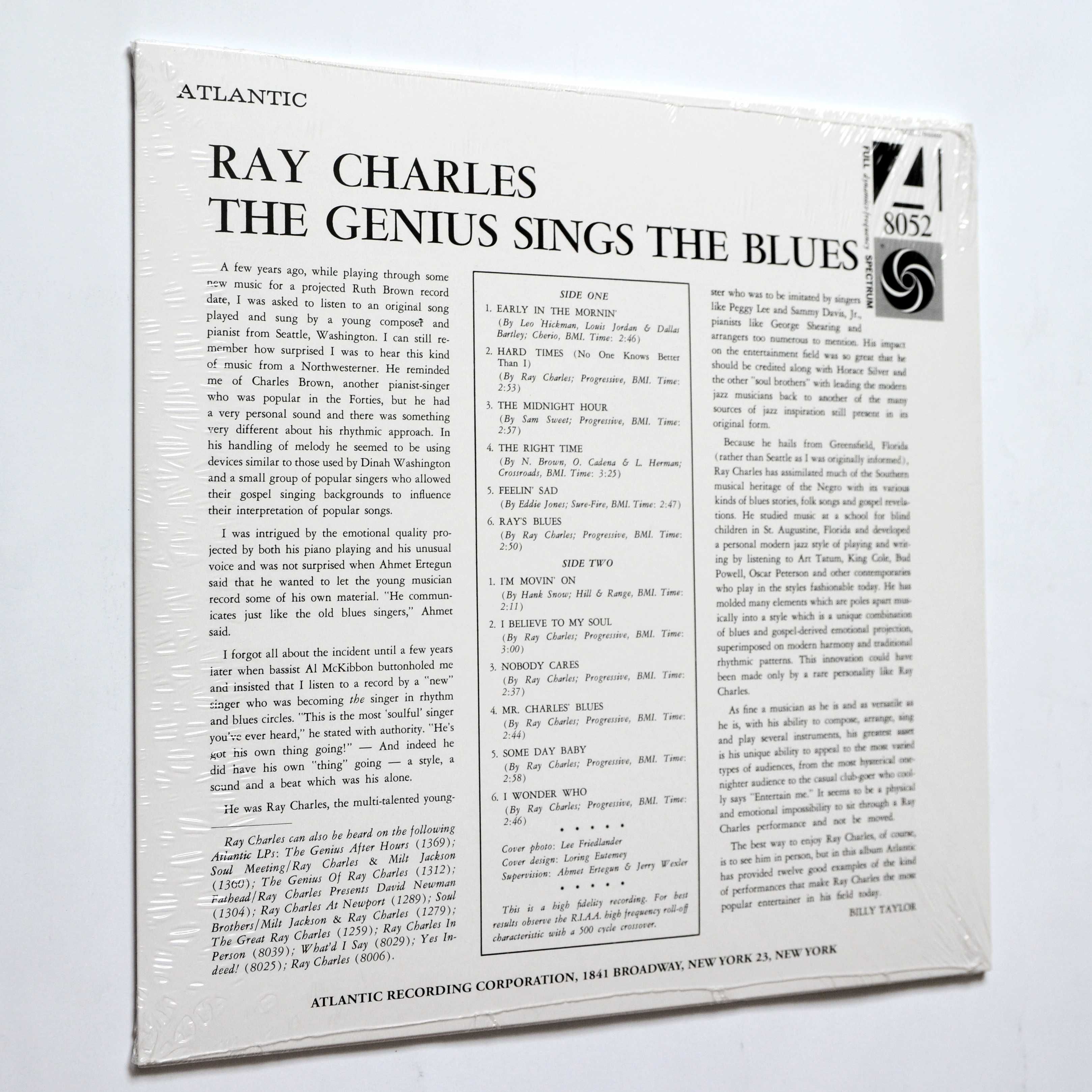 Ray Charles - The Genius Sings The Blues (Winyl) 180 gram