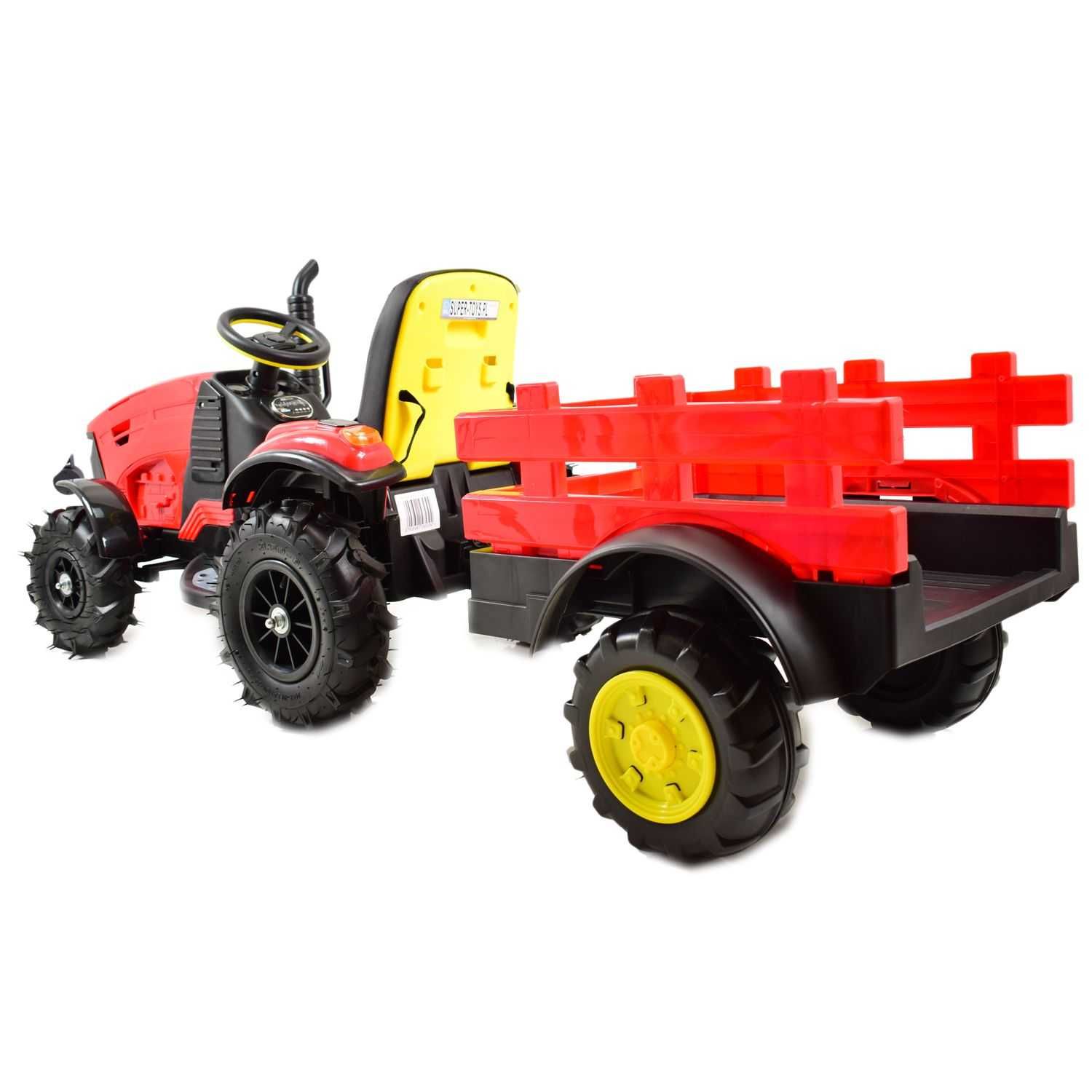 Mega Traktor Z Przyczepą, Koła Pompowane, /Tt99D