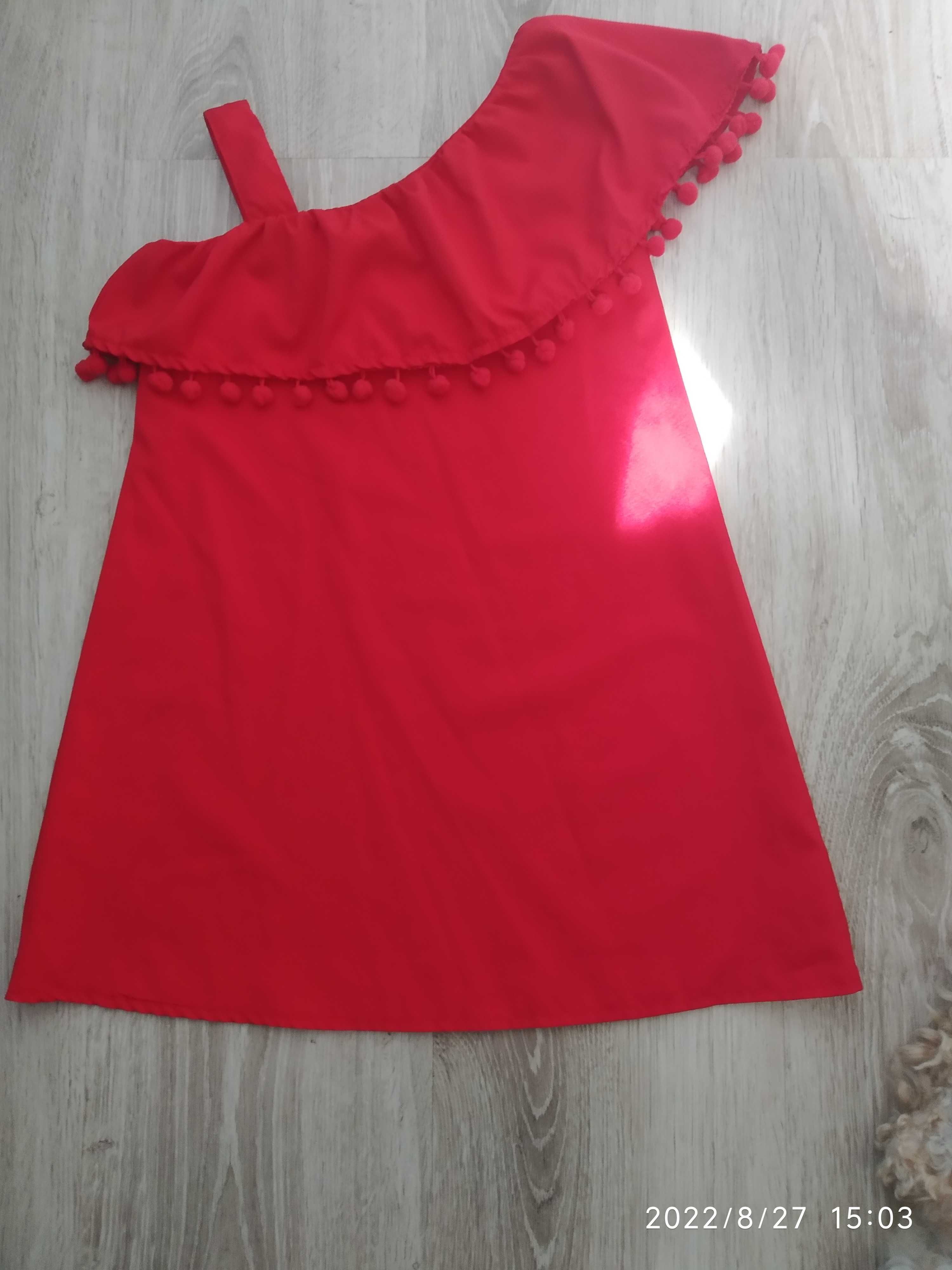 Czerwona sukienka na wesele/uroczystości/chrzest/komunia