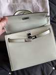 Torebka hermes Kelly 25 mietowa
