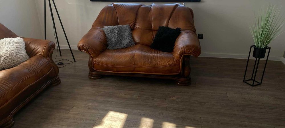 Zestaw skórzany do salonu