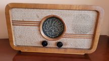 Radioodbiornik, radio Diora Mazur-Lux, lampowe