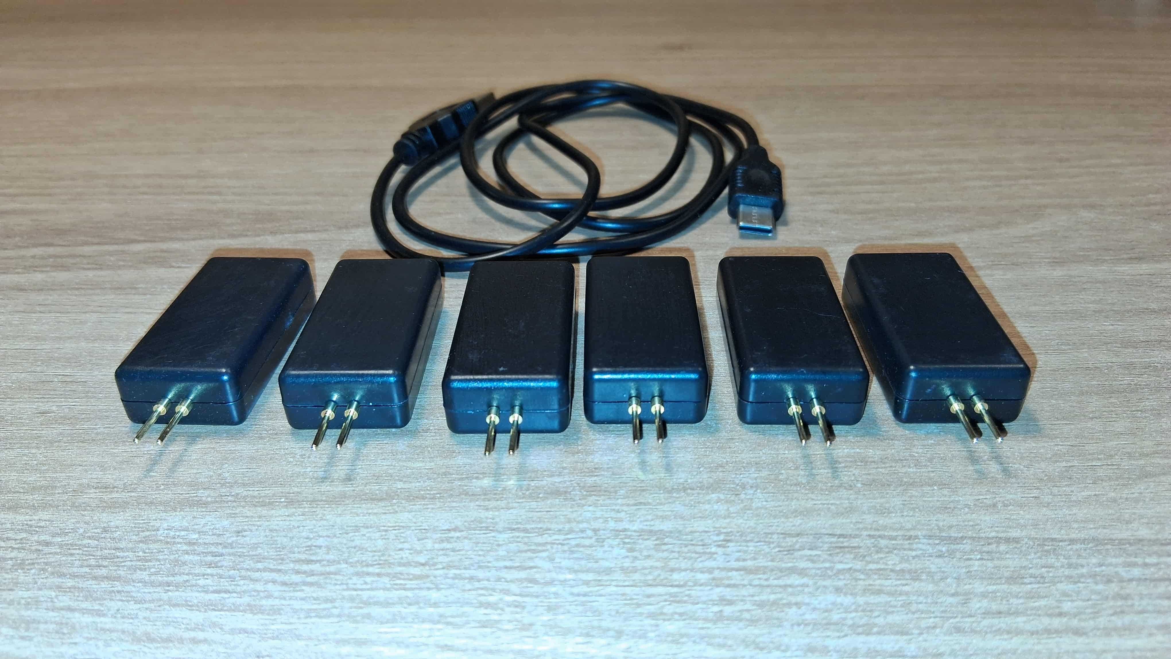 Zestaw 6x Moduł Elektroniczny 2 Pin + Kabel USB Mini USB