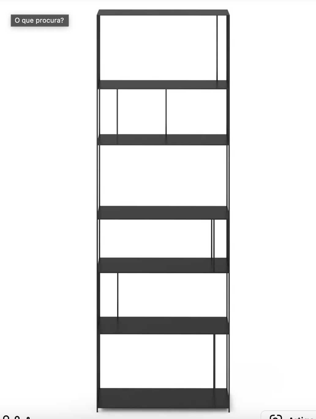 am.pm La redoute estante em metal, alt. 240 cm, Parallel XL slim