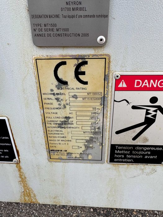 Centro maquinaçao fresagem e torneamento Mori Seiki Mod. MT 1500 SZ