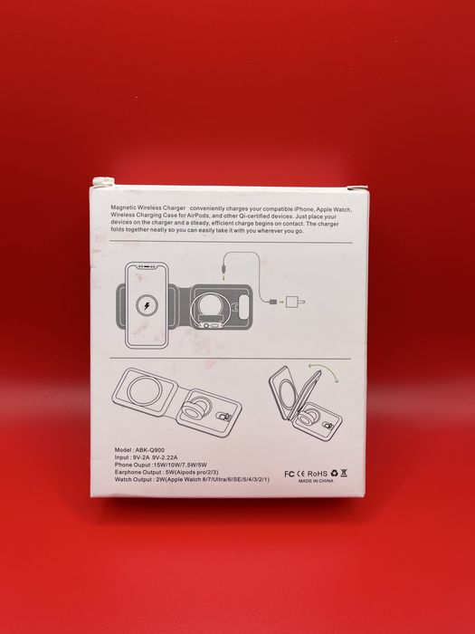 Магнітна Бездротова Зарядка 3-в-1 | Magnetic Wireless Charger