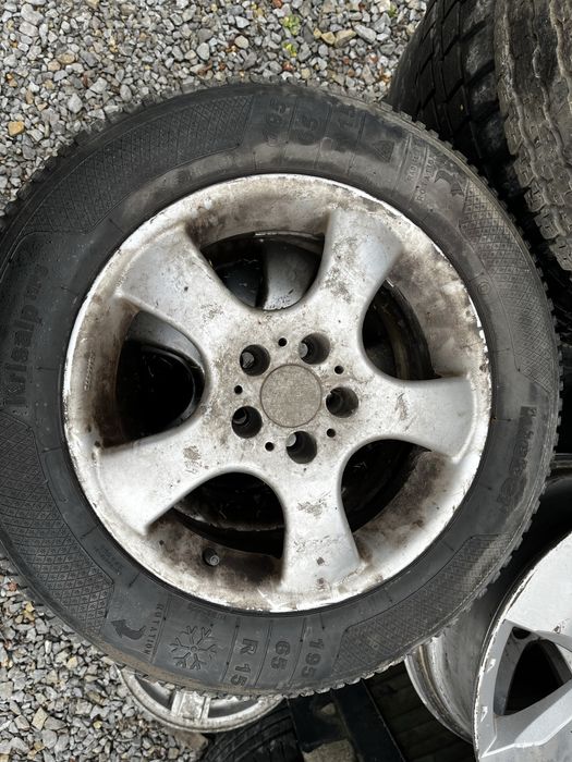 Alufelgi 15 5x100 z oponami zimowymi Kleber 195x65x15 Audi, Volkswagen