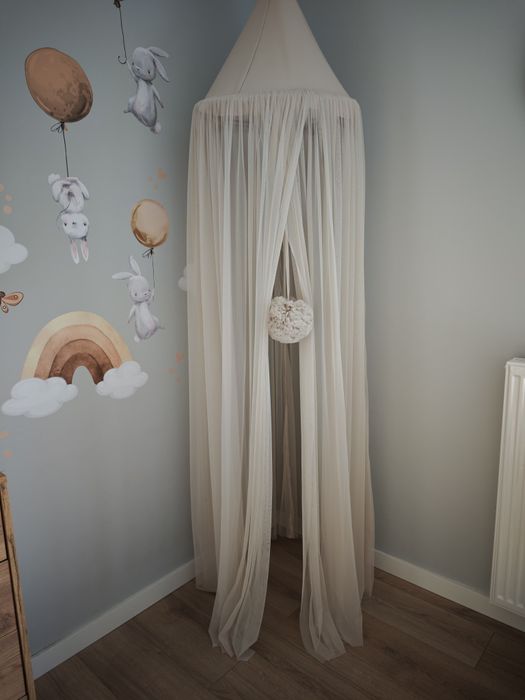 Baldachim tiulowy beż - tylko odbiór osobisty!