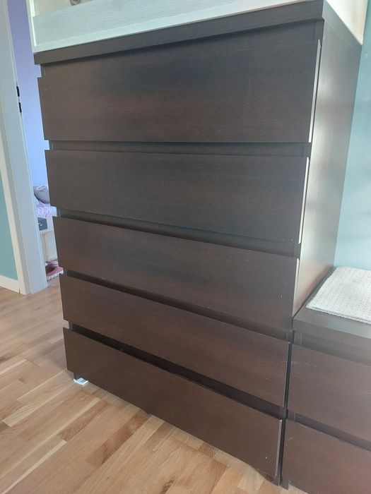 Komoda z 5 szufladami meble wójcik pello kolor wenge