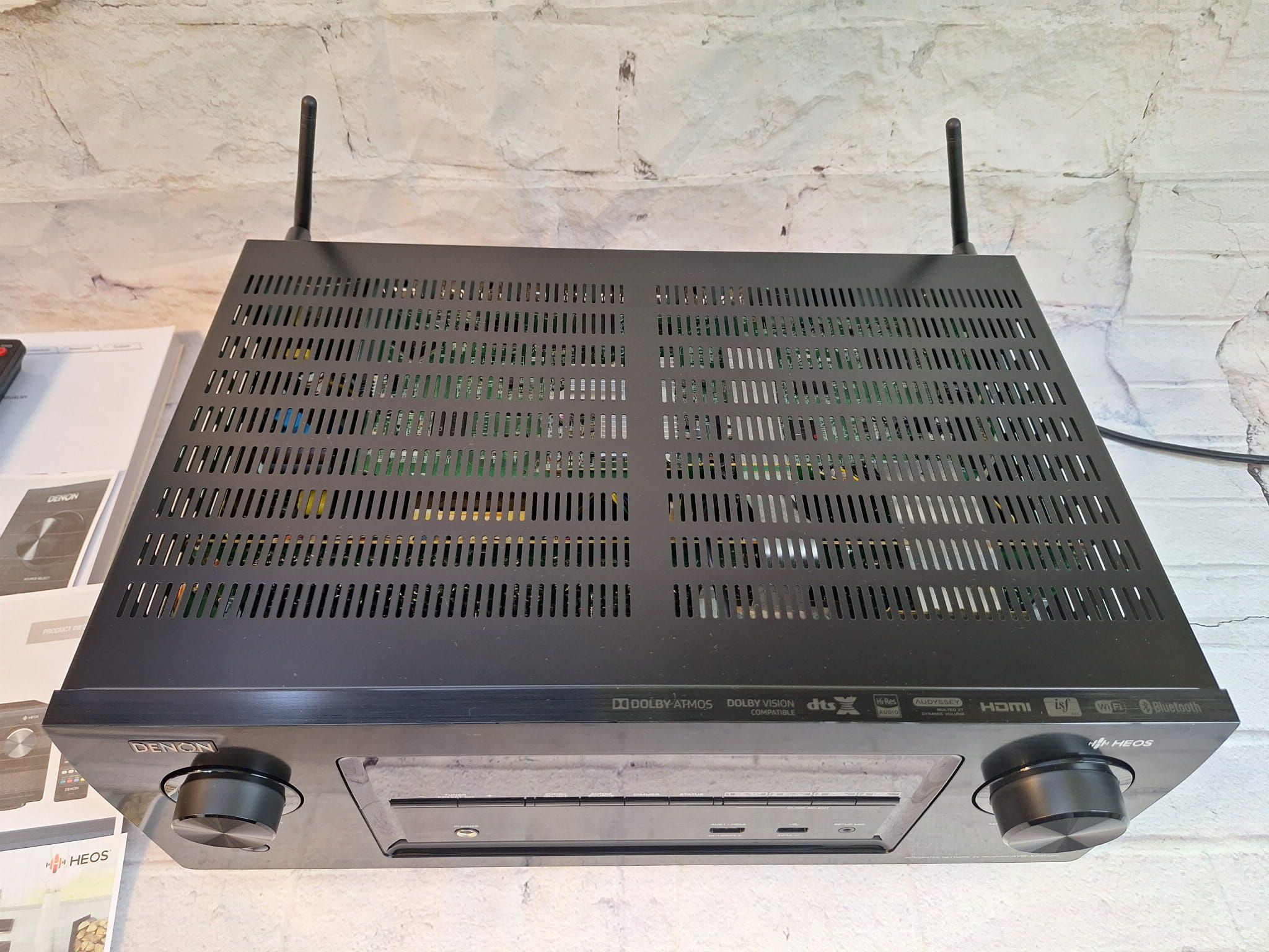 7.2 Denon AVR-X2400 Heos Wifi BT 4k arc  spotify Atmos vision