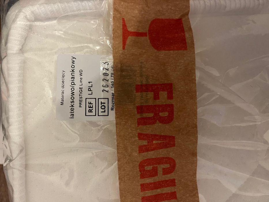 Nowy Materac dzieciecy lateksowo-piankowy prestige line Woodies 140x70