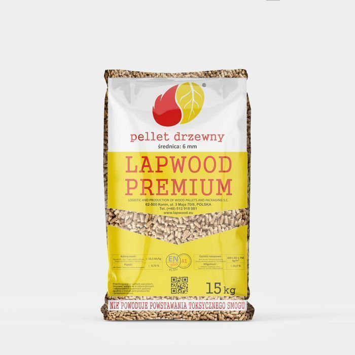 Pellet sosnowy 6 mm LAPWOOD PREMIUM | ENplus A1 | Prosto od producenta