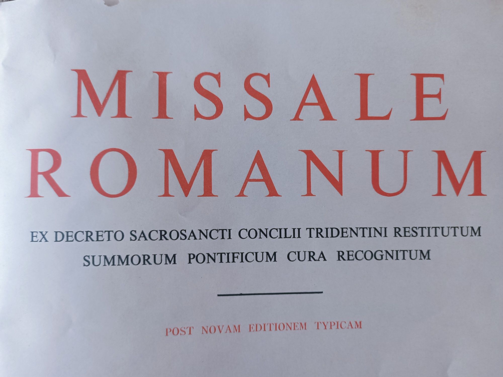 Missal Romano em latim (Missale Romanum)