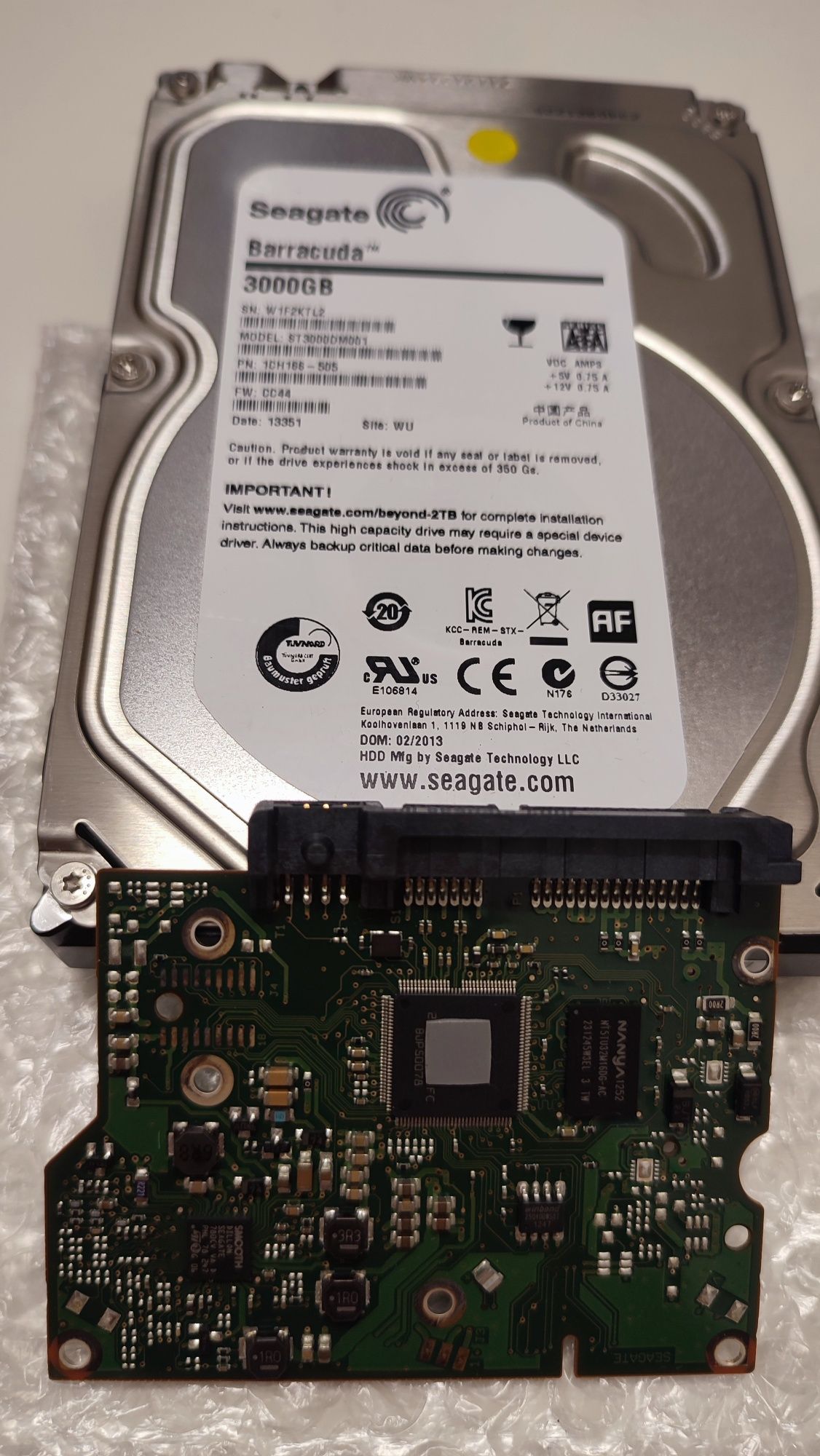 Placa lógica HDD seagate barracuda 3TB