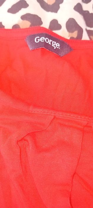 Bluzka czerwona elegancka z długim rękawem