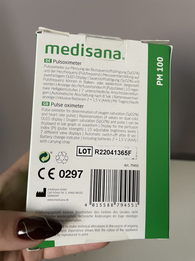 Nowy pulsoksymetr medisana PM 100