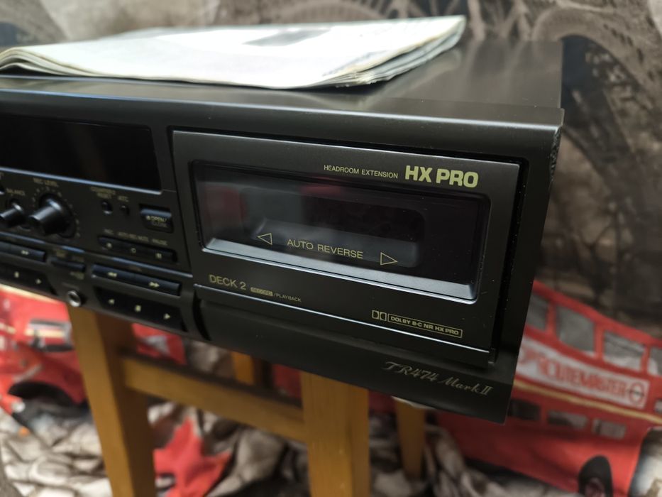 Magnetofon dwukasetowy Technics RS-TR474 M2 + dokumenty
