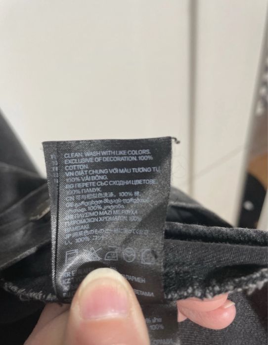 Kurtka jeansowa dzinsowa h&m z dziurami