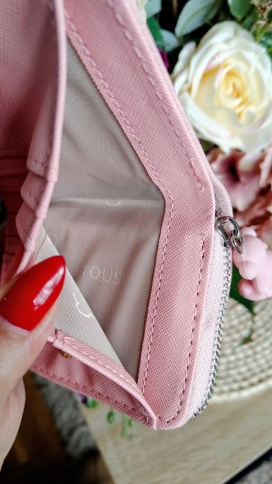 Różowy portfel Tous