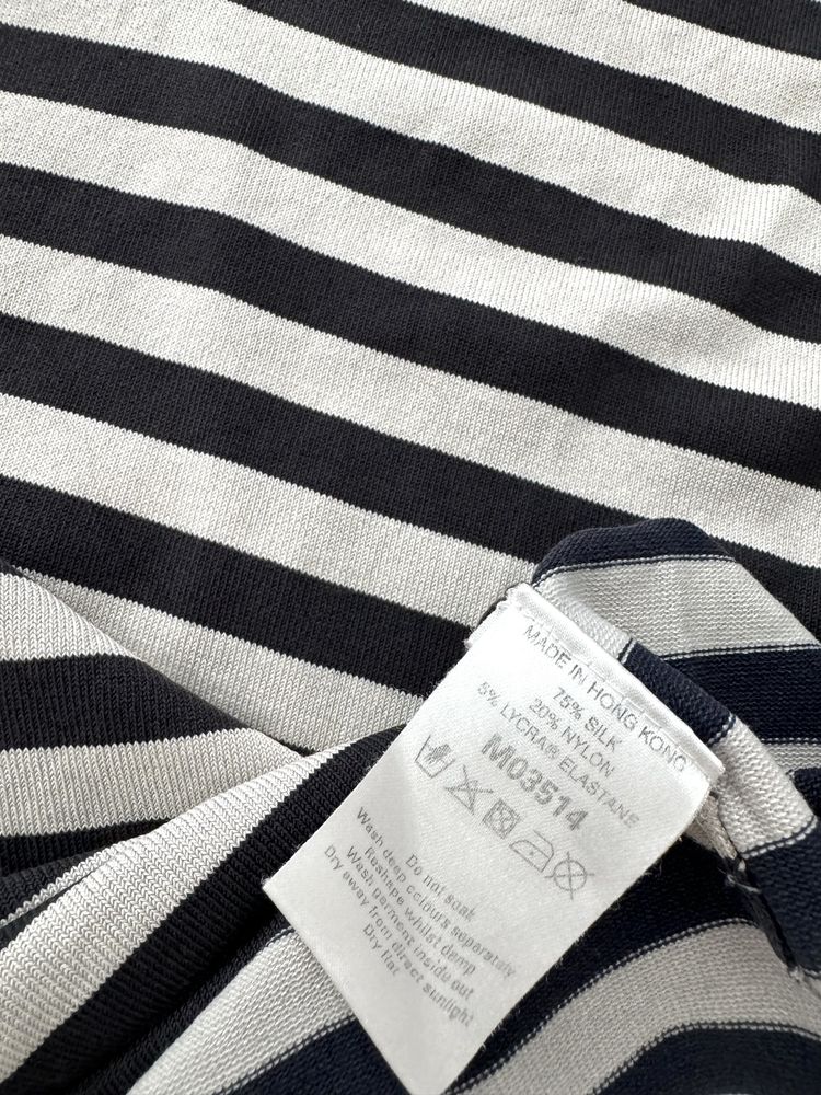 Next jedwabny top w paski 75% silk