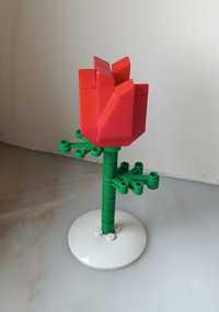 Czerwona róża Lego Classic 852786 seria Creator 44375 tulipan kwiaty
