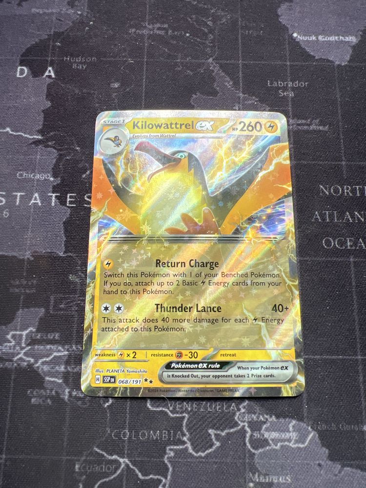Karta pokemon Kilowattrel ex (SSP) 068/191