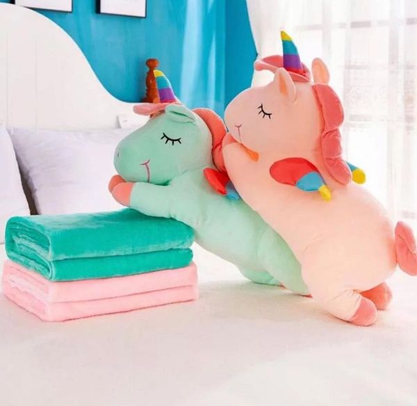 Плед детский + игрушка единорог и подушка 3в1