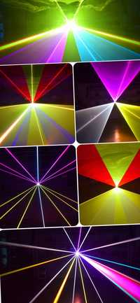 NOWY Mocny Profesjonalny Laser RGB 4W 4000mW ILDA DMX