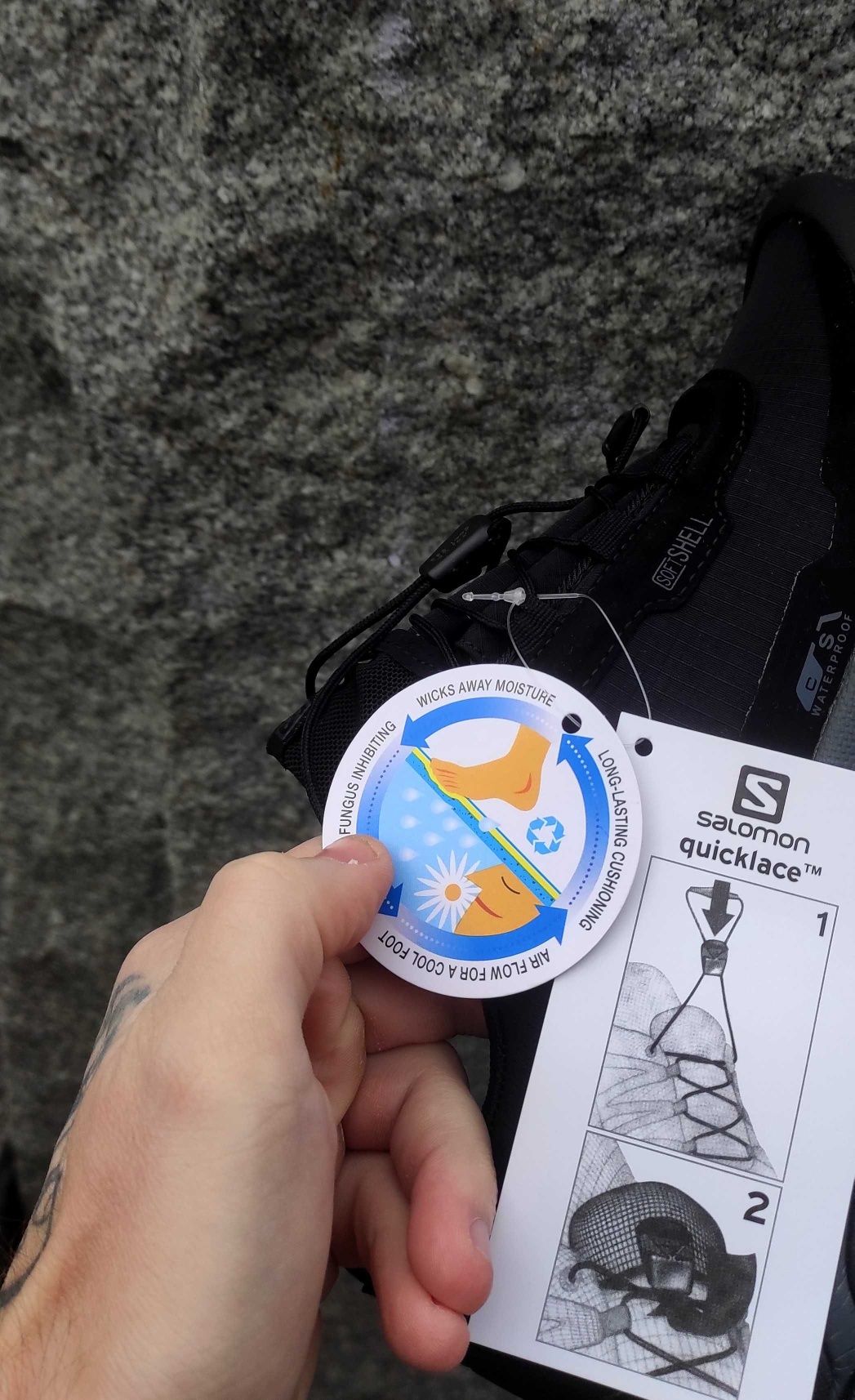 Кроссовки Salomon GTX мужские Саломон весна Merrell Gore-Tex Columbia
