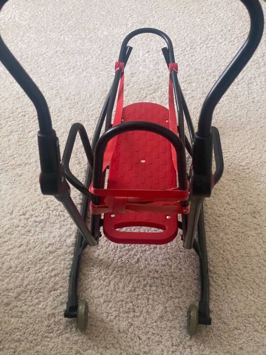 Дитячі санчата "Королівські" якісні із переставною ручкою-штовхачем