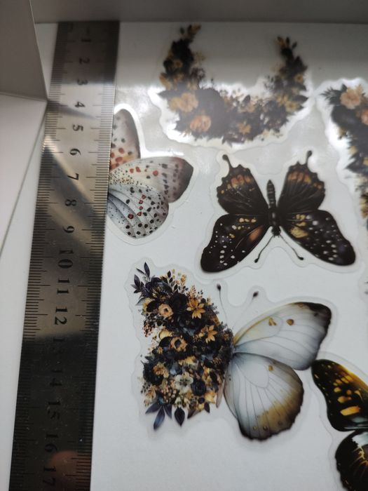 Naklejki. 30 sztuk .Motyle, kwiaty, flowers, vintage. DIY.