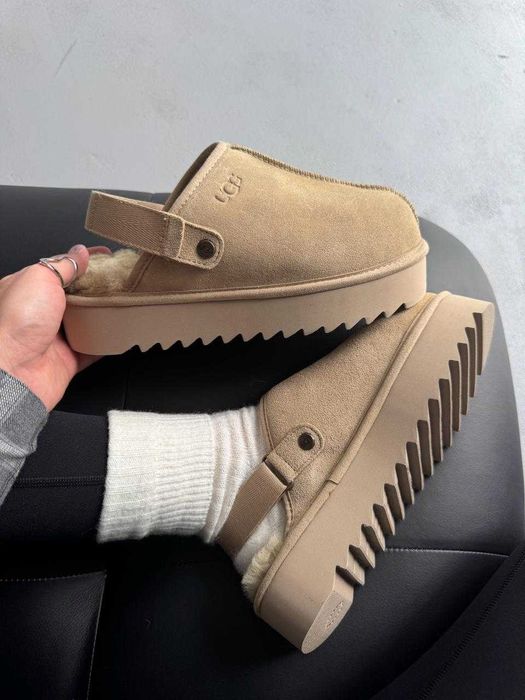 Жіночі зимові уггі UGG Lo Lowmel Sneaker Cream (бежеві) ugg-0122